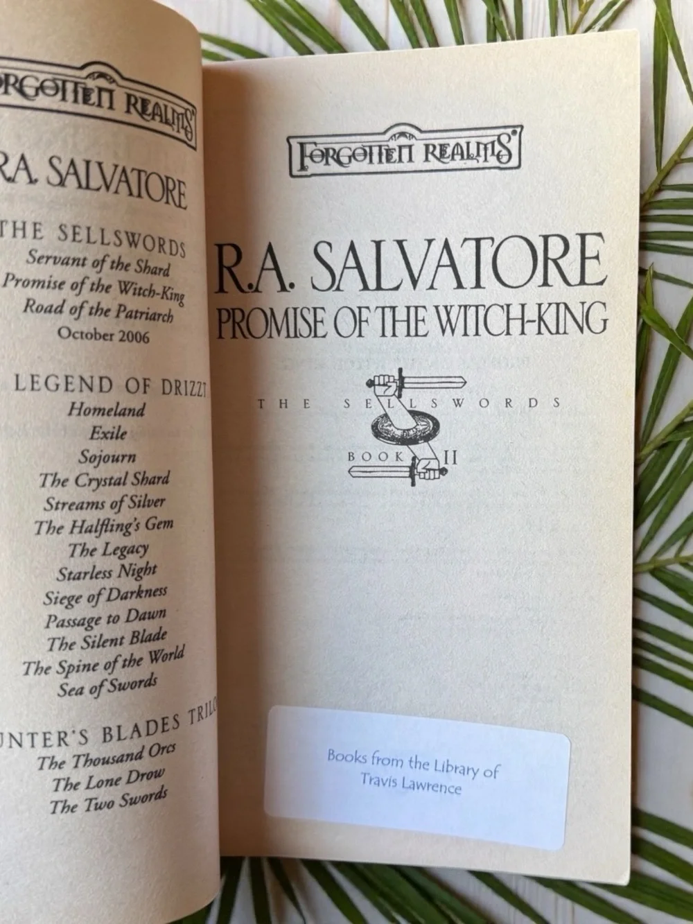 R.A. Salvatore The Sellswords Book II & III Paperback Set Forgotten Realms